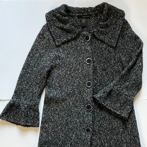 CALVIN KLEIN JEANS Women's Knitted Cardigan, Size L/G, black-gray Cotton,